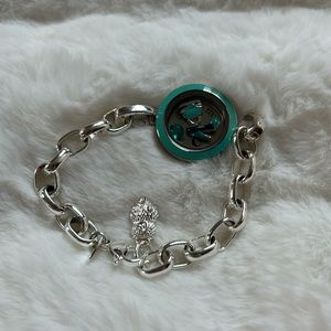 Origami Owl Bracelet Locket with 4 Charms NEW!